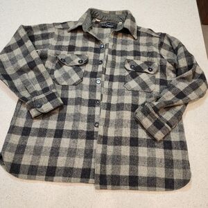 Vintage Norm Thompson "Escape From The Ordinary" Wool Blend Plaid Shirt - XL
